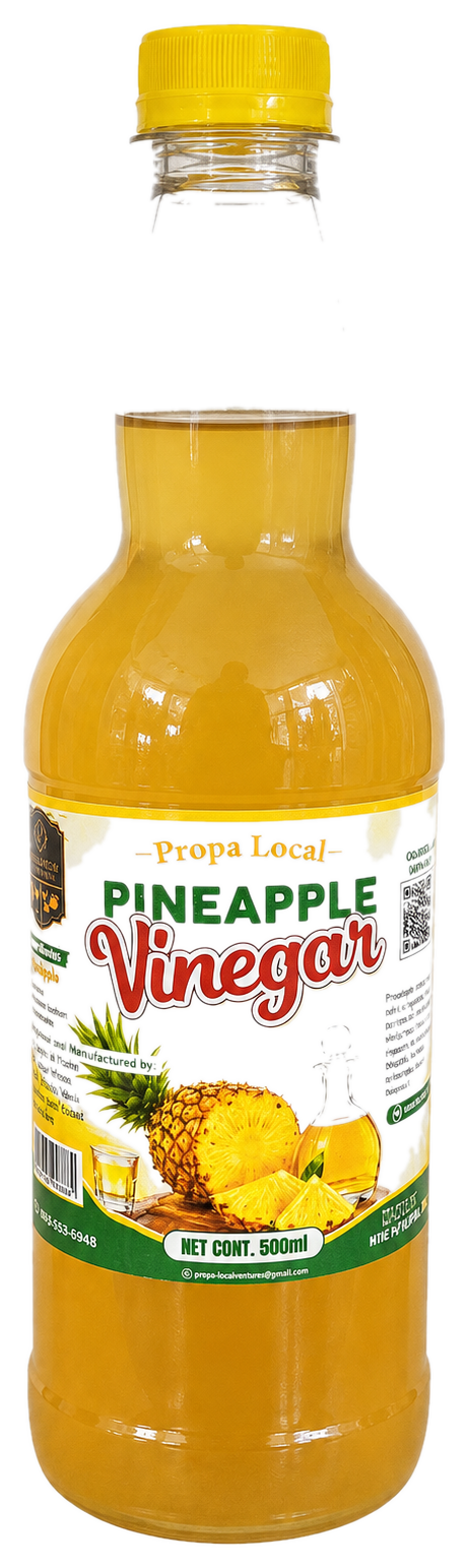 Slim 500 ml bottle of Propa Local Pineapple Vinegar